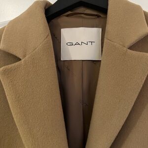 GANT Classic Camel Wool Blend Coat